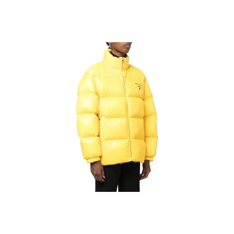 PRADA FW22 Down Jacket Coat Winter Women's Yellow-3