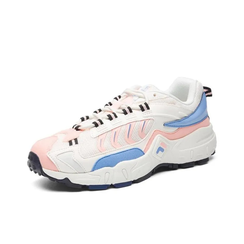 FILA Ravagement 1 Cushioning Anti-Slip And Wear-Resistant Low-Top Skateboard Shoes Women's White Blue-1