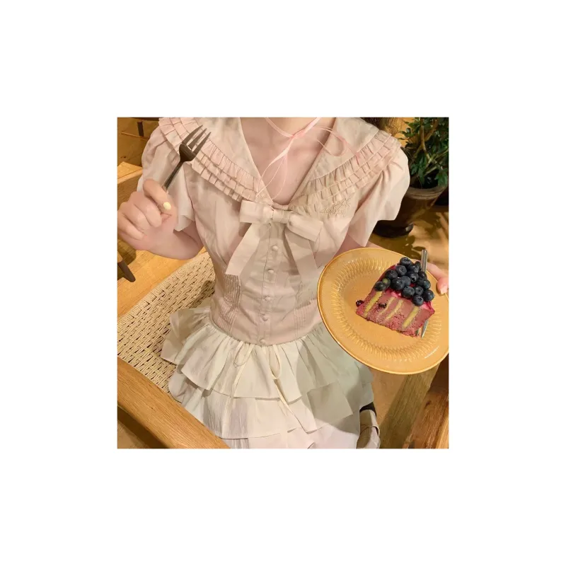 The King And The Nightingale Skirt Set Women's Pink-4
