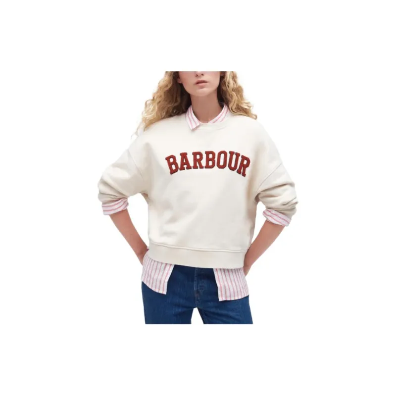 BARBOUR Silverdale Sweatshirt Sweater Women's Beige-2