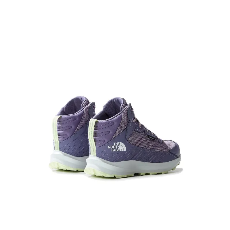 THE NORTH FACE Slip Resistant Shock Absorbers Mid Top Kids' Outdoor Shoes Purple Kids'-3