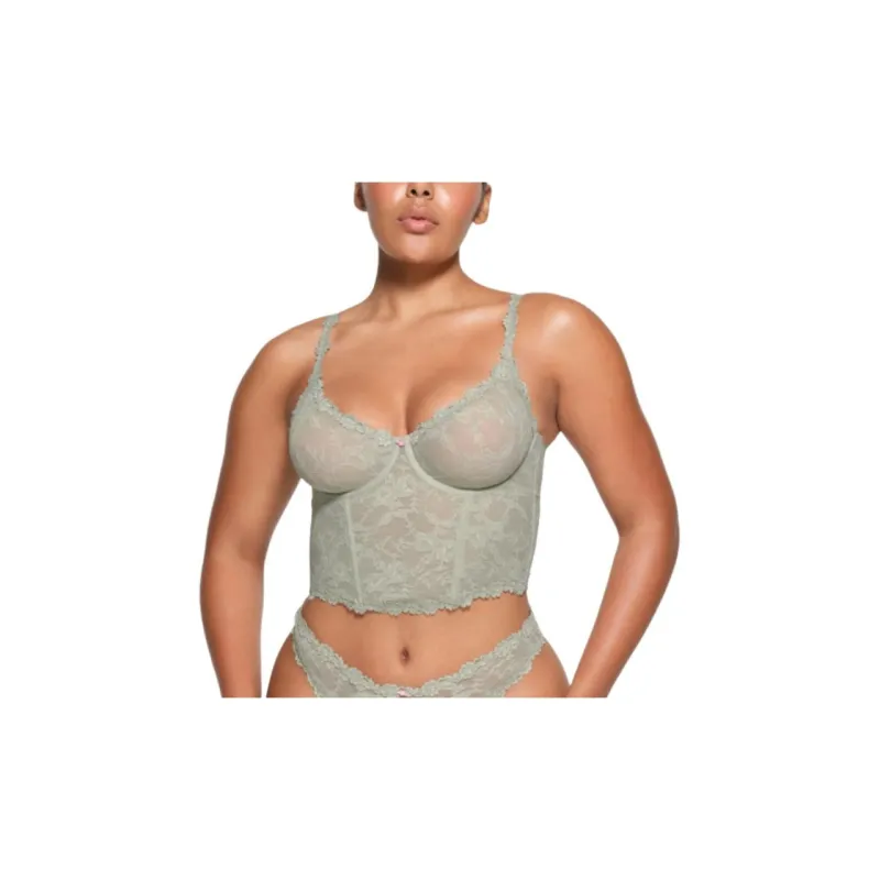 SKIMS STRETCH LACE CORSET Camisole Women's TALC/Talc-1