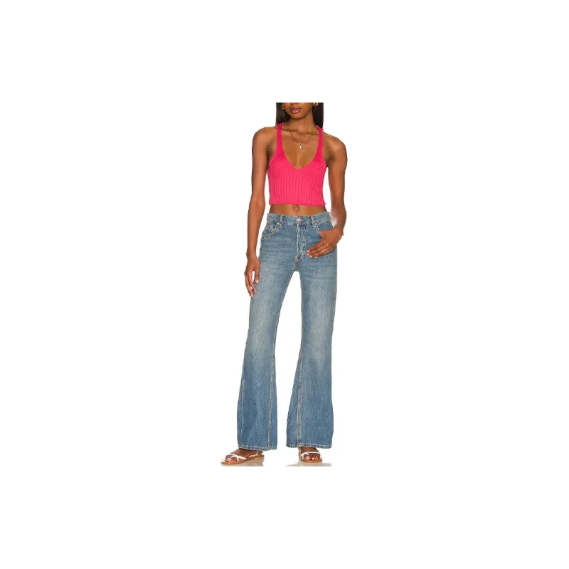 FREE PEOPLE Tank Tops Women's Pink-1