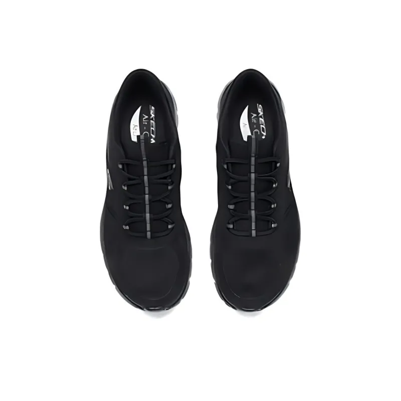 Skechers Arch Fit Anti Slip Wear Resistant Low Top Casual Shoes Women's Black-3