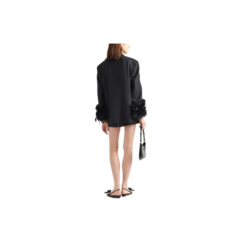 PRADA Single Breasted Long Sleeved Blazer-2