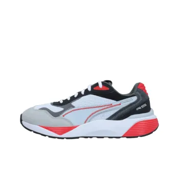 PUMA Rs Metric Abrasion Resistant Kids Lifestyle Shoes White Red Black Teenagers