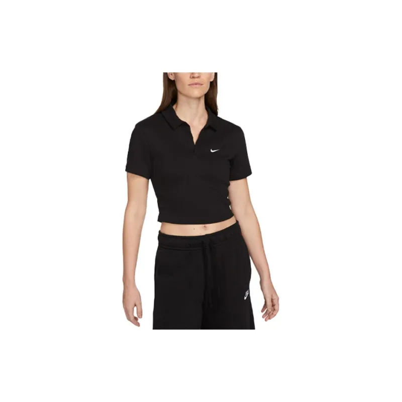 Nike Sportswear Essentials Series Polo Shirt Women's Black-2