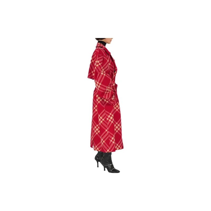 Burberry Trench Coat Women's Mailbox Red-4