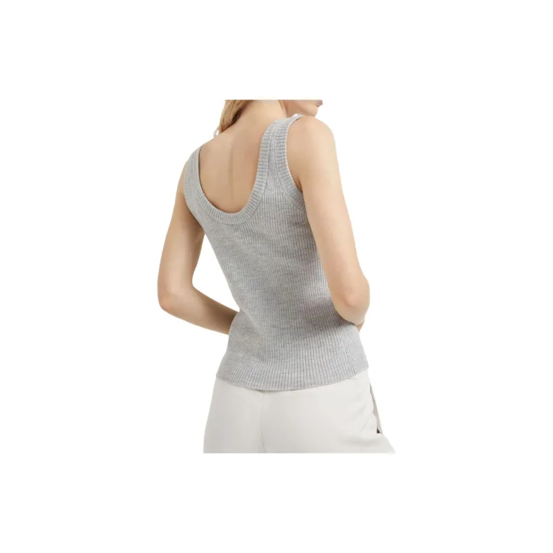Brunello Cucinelli Scoop Neck Ribbed Knit Vest-2