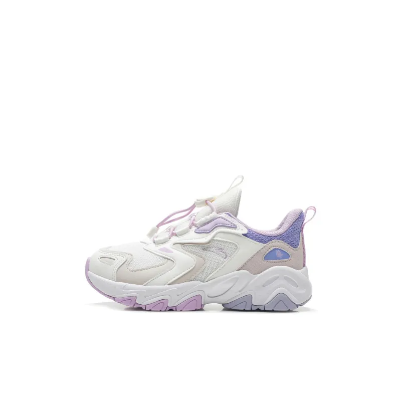 Antakids Casual Shoes Unisex Low Top White Gray Purple-0