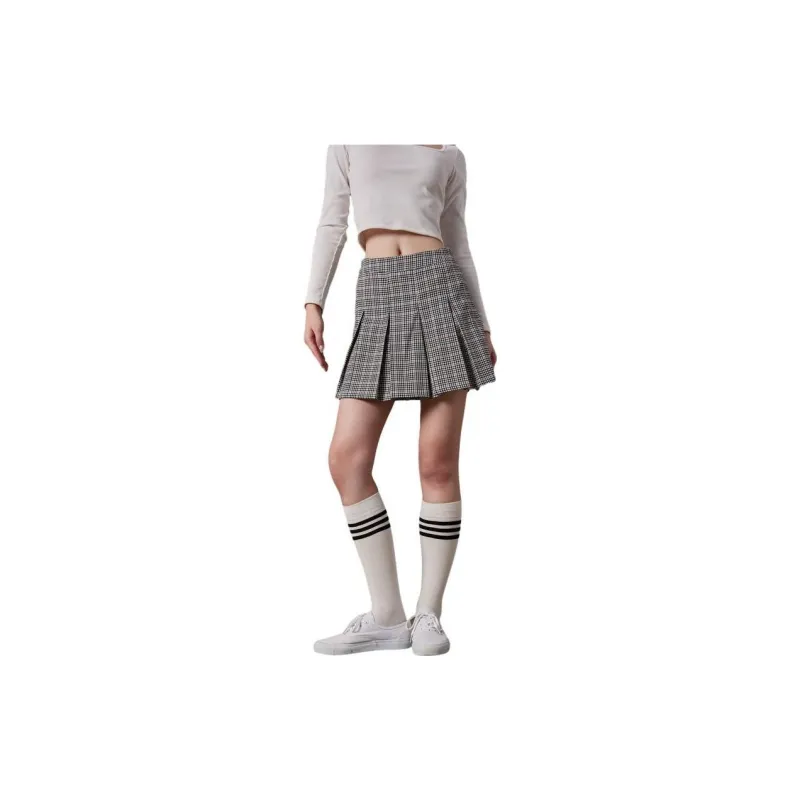 Hollister Casual Short Skirts Women's White Plaid-1