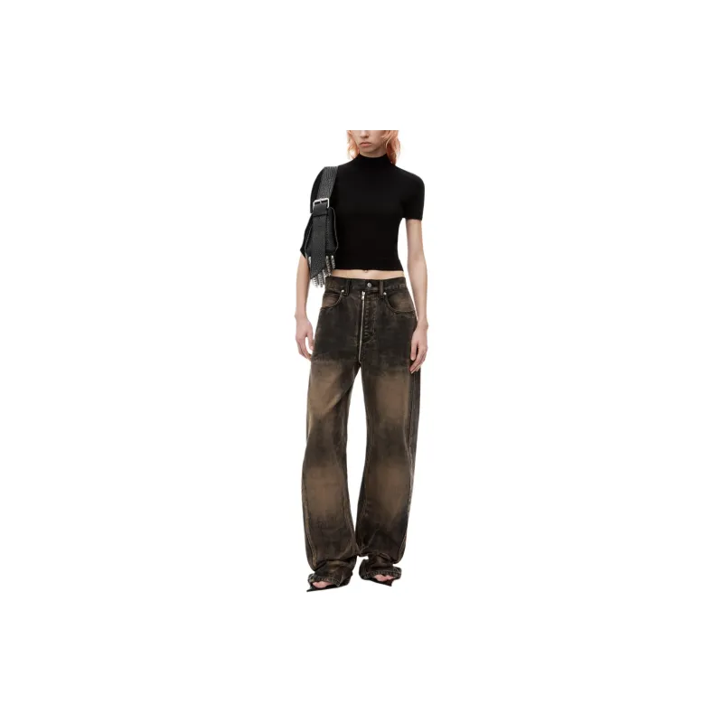 Alexander Wang Mock Neck Short Sleeved Top-1