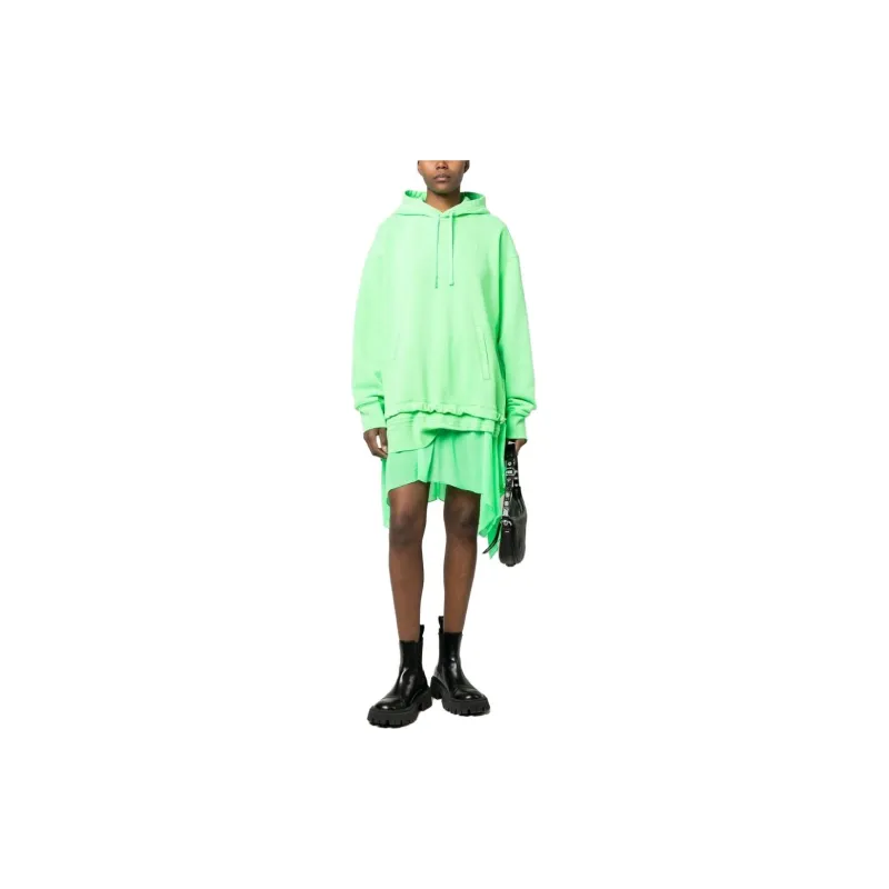 DIESEL Long-Sleeved Dresses Women's Green-1