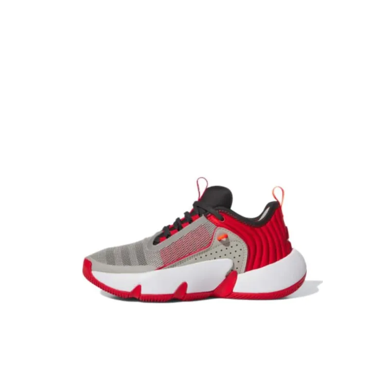 adidas Trae Unlimited Little Kid 'Metal Grey Better Scarlet'-0