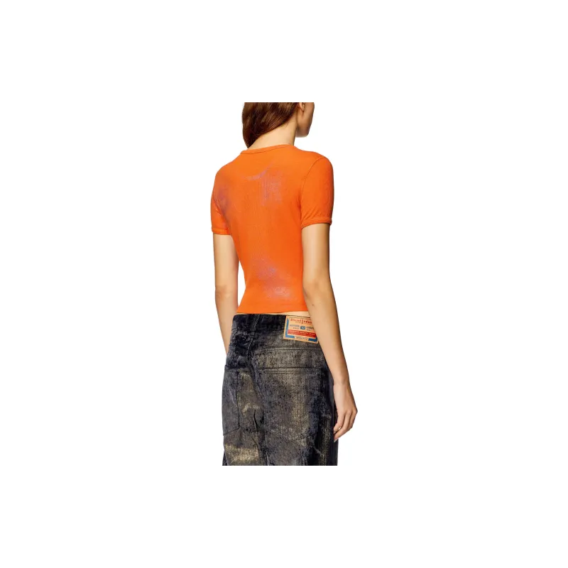 DIESEL T-Ele-N1 Cropped T-shirt-2