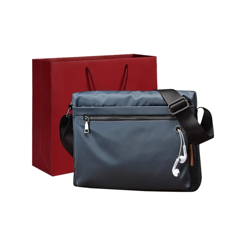 Old Man's Head Fabric Shoulder Bag Crossbody Bag Regular Men's Blue-0
