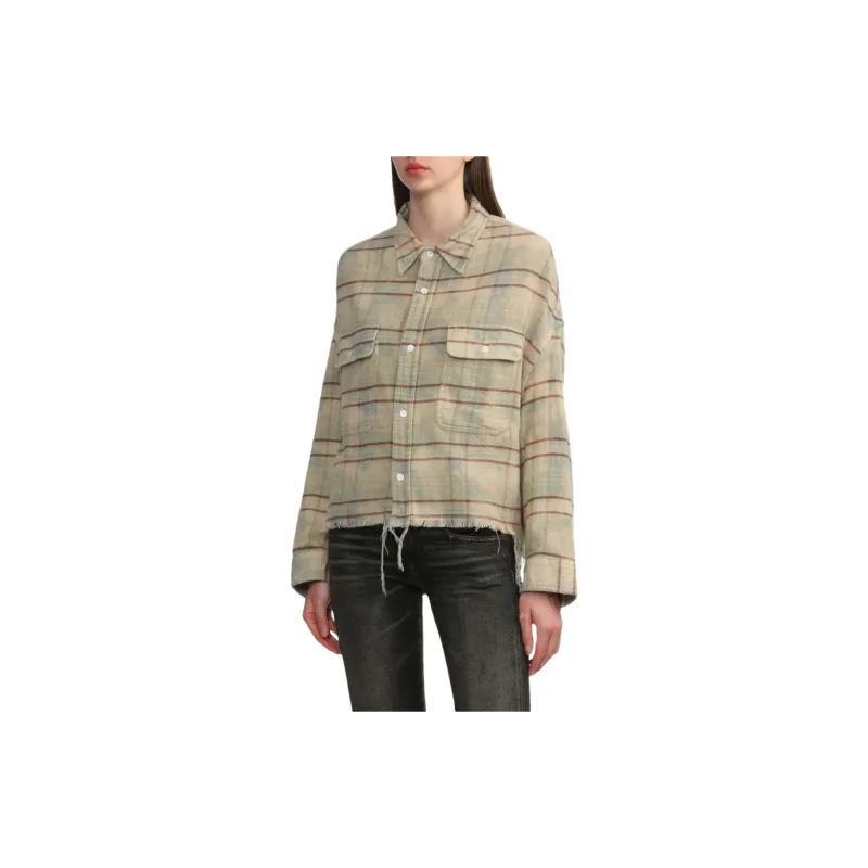 R13 Cropped Work Shirt-2