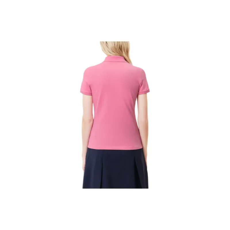 LACOSTE Polo Shirt Women's Pink-5