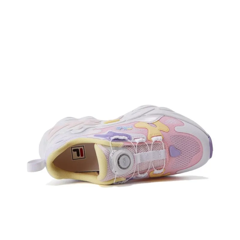 FILA KIDS Breathable Lightweight Low-Top Kids' Running Shoes Plain Mist Pink Teenagers-3