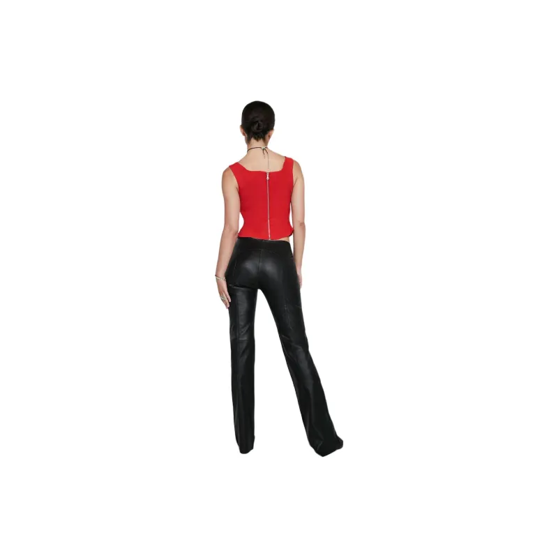 Miaou IMOGENE CORSET Tank Tops Women's Red-2