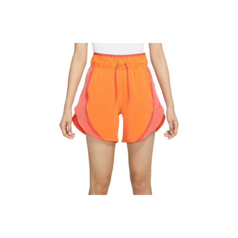 JORDAN Casual Shorts Women's Orange-4