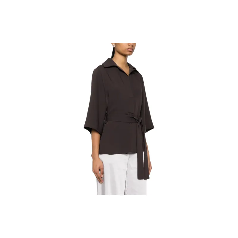 PAROSH Shirts Women's Brown-4