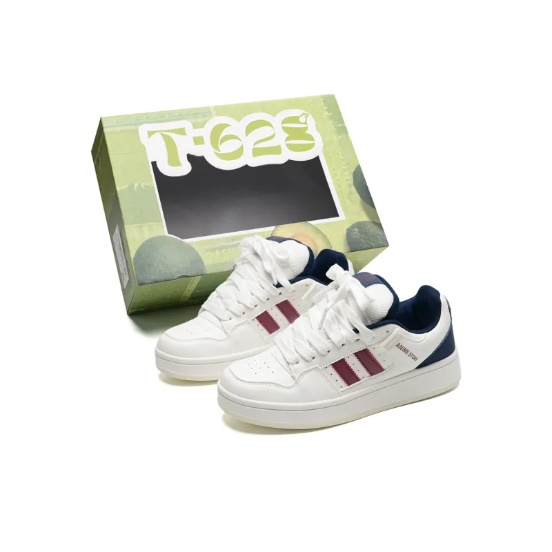 T628 Puffy Shoes, Box Slip Resistant, Abrasion Resistant, Lightweight, Breathable Low Top Skateboard Shoes Unisex-47