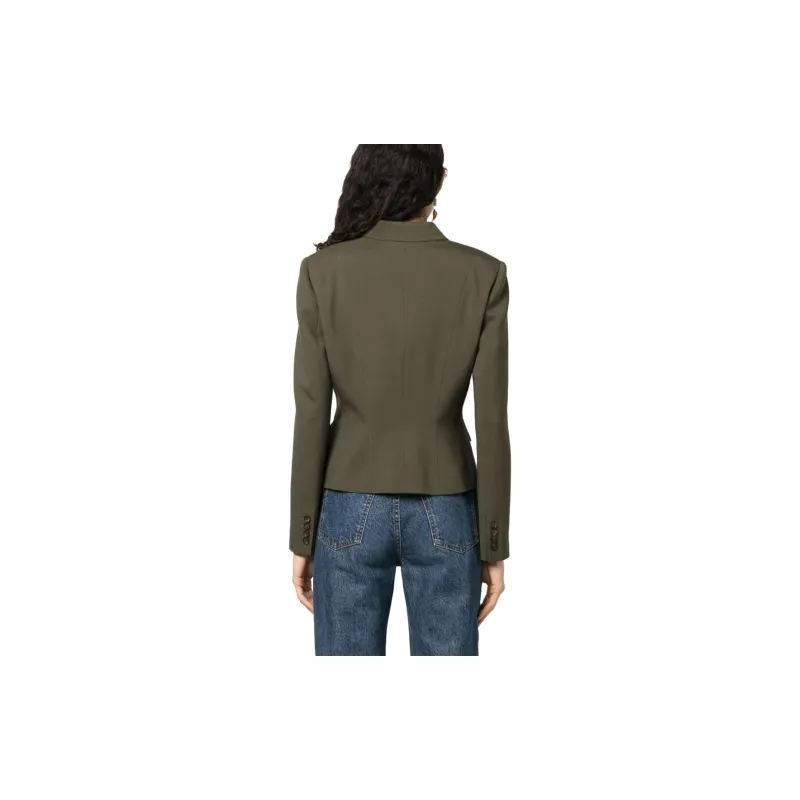 Ralph Lauren Collection Kamille Wool silk Fitted Jacket-2