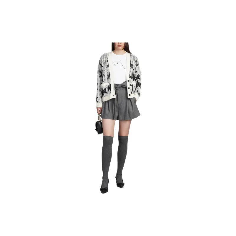 RED VALENTINO REDValentino Star Intarsia Knit Long Sleeved Cardigan-1
