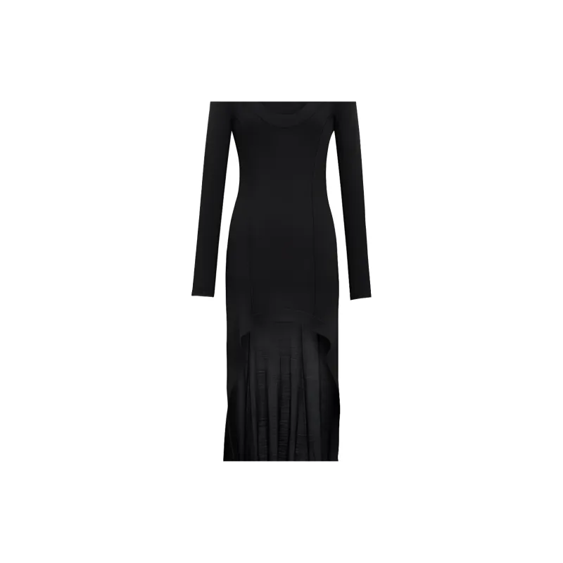 SAINT LAURENT SS24 Long Sleeved Dresses Women's Black-3