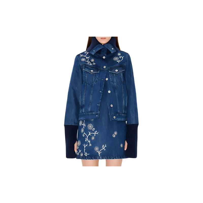 KENZO Marguerite Embroidered Trucker Jacket-3