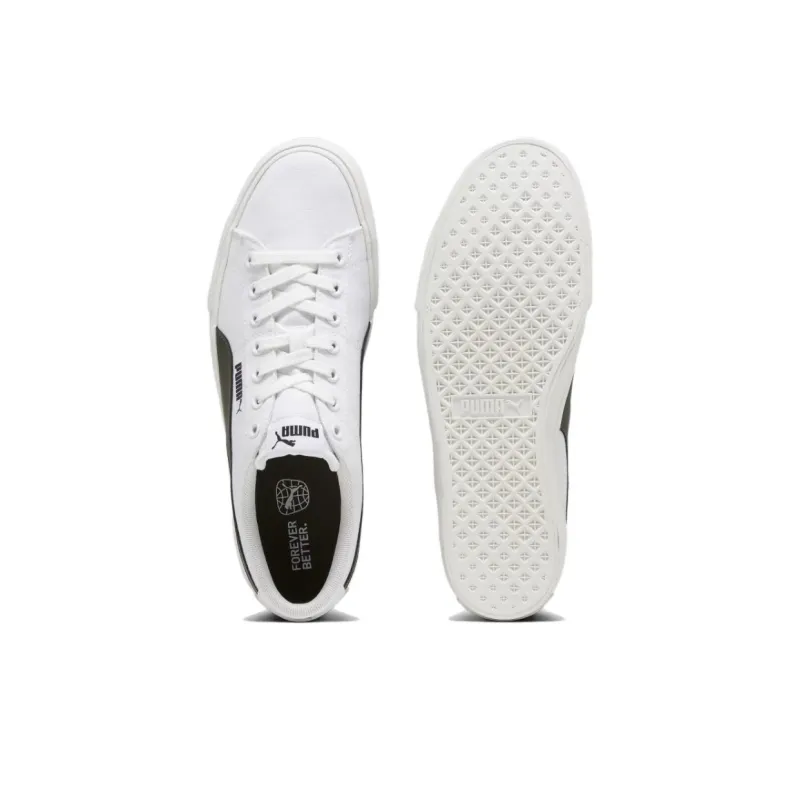 PUMA Bari Casual Slip Resistant, Abrasion Resistant, And Balanced Low Top Skateboard Shoes Unisex White Gray-4