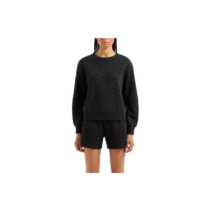 EMPORIO ARMANI EA7 SS24 Sweatshirt Women's Black-1