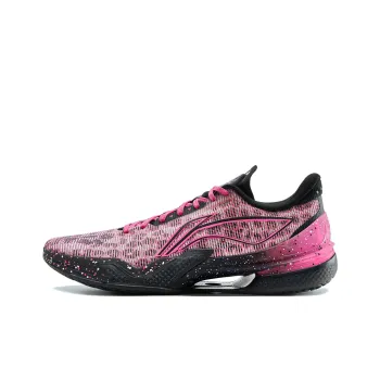 LiNing Knife 5 Slip Resistant Rebound Coverage Low Top Performance Basketball Shoes Men's Black Pink