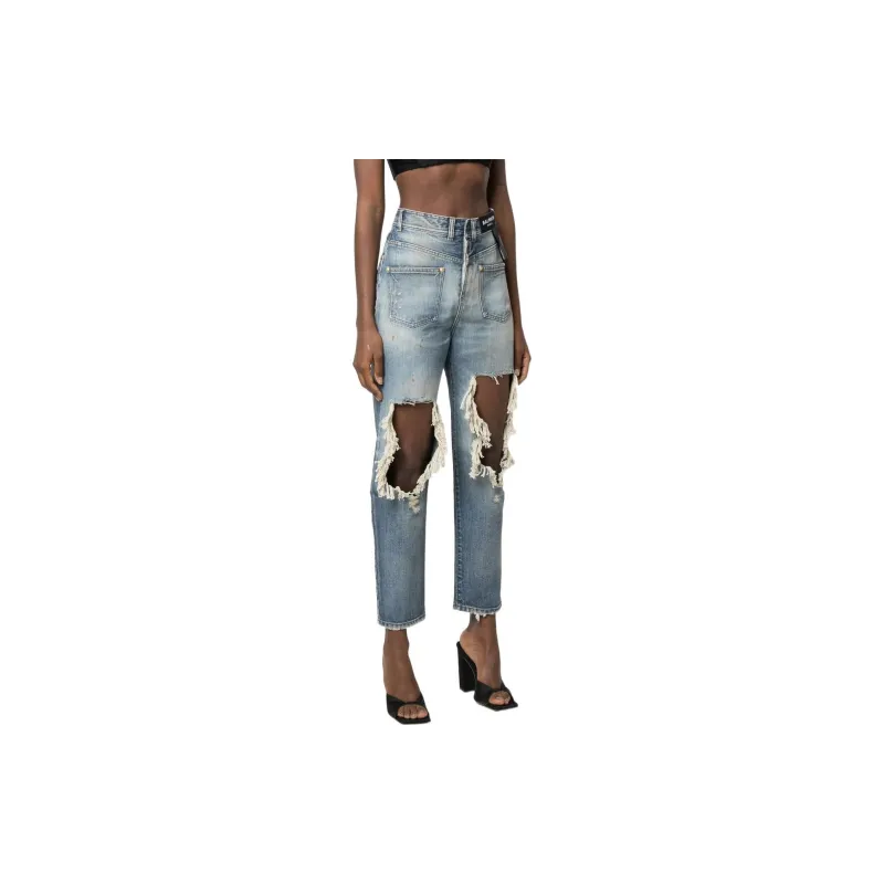 BALMAIN Jeans Women's Blue-2