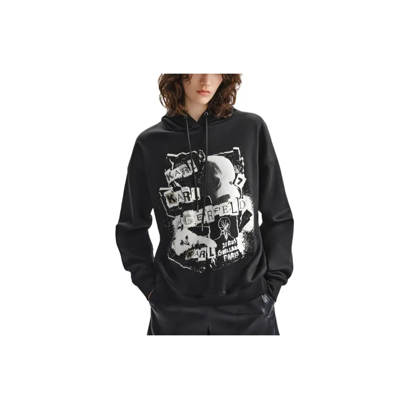 KARL LAGERFELD FW23 Sweatshirt Women's Black-3