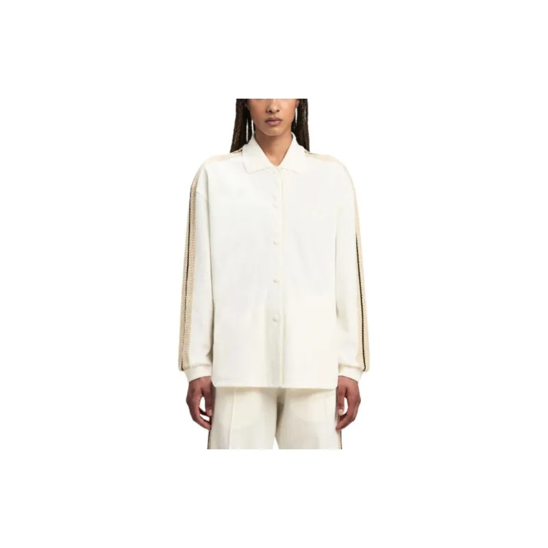 PALM ANGELS Logo Embroidered Shirt-2