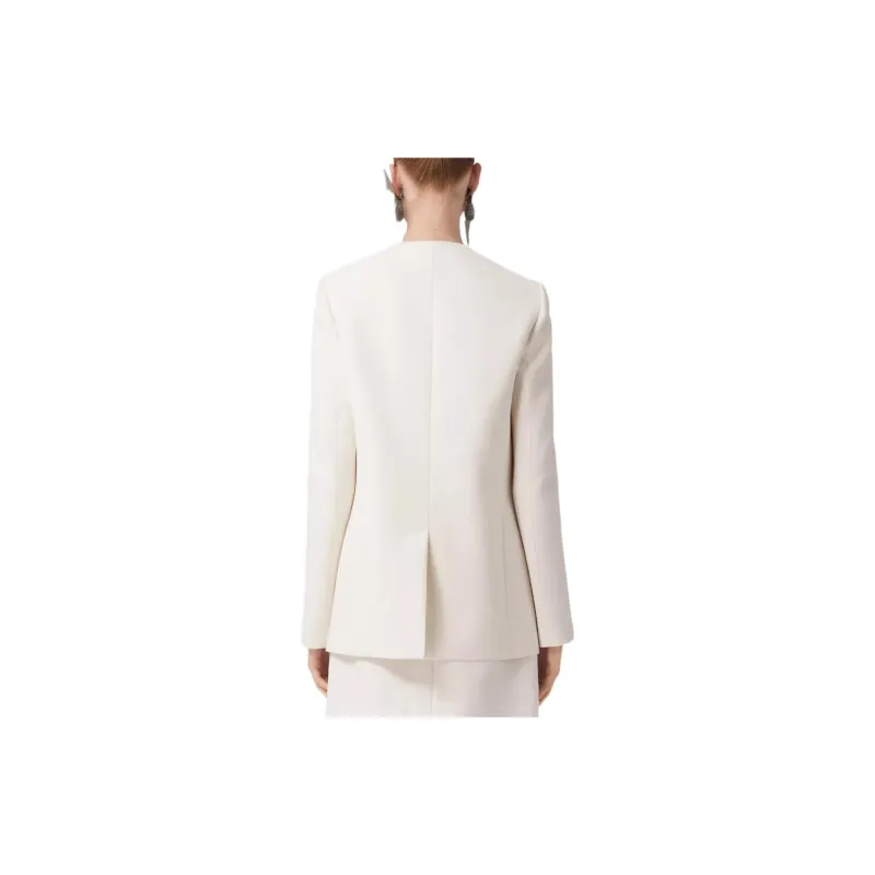 Burberry FW22 Business Suits Coats Women's White-2