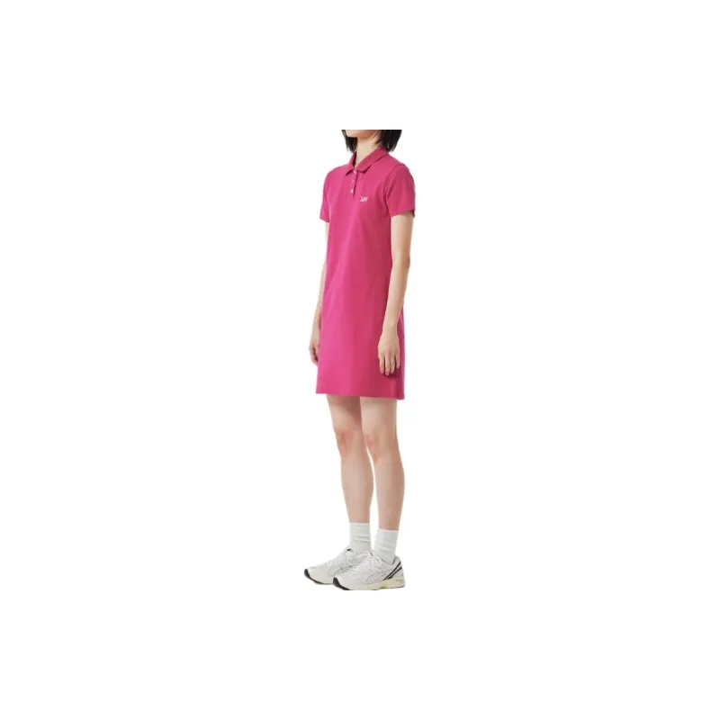 Lee Short Sleeved Dress Women's Pink-4