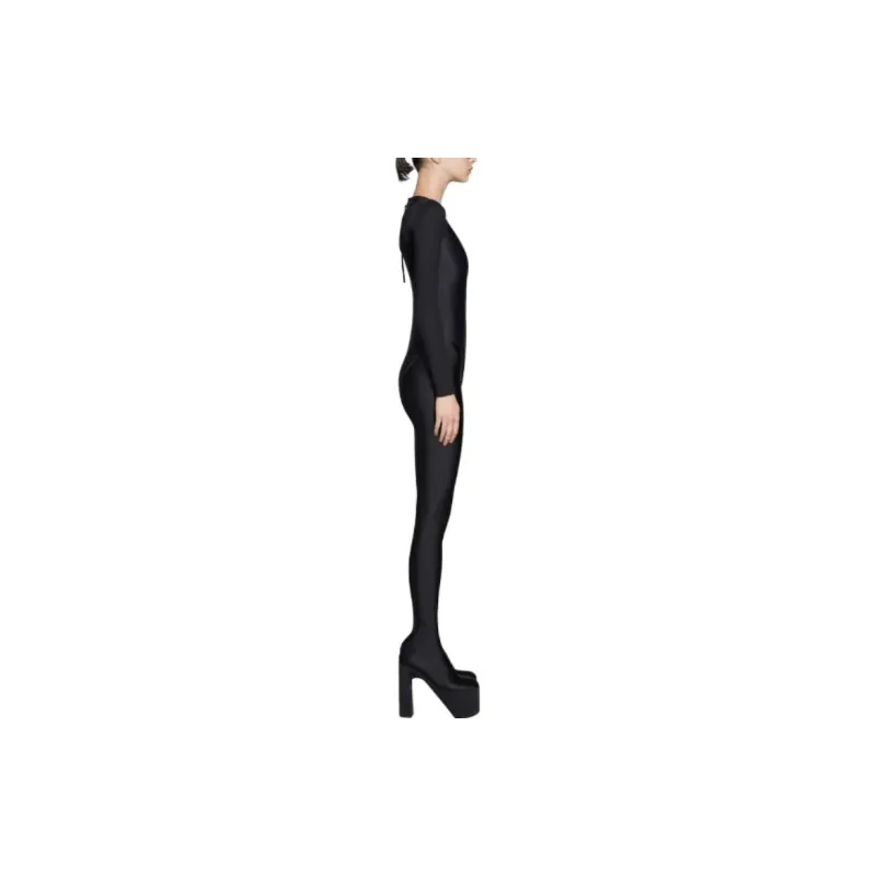 Balenciaga One-Piece Swimsuits Women's Black-4