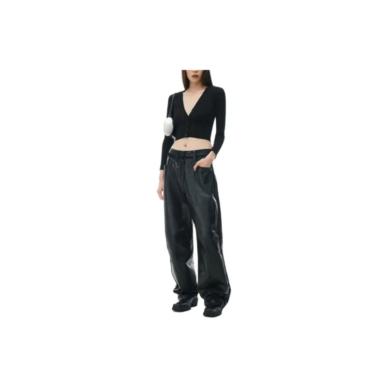 Alexander Wang Long embossed Cropped Cardigan-1
