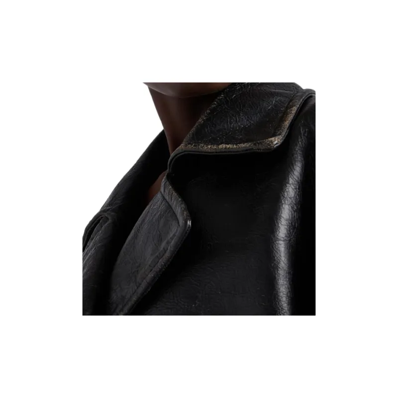 PRADA Leather Coat-4