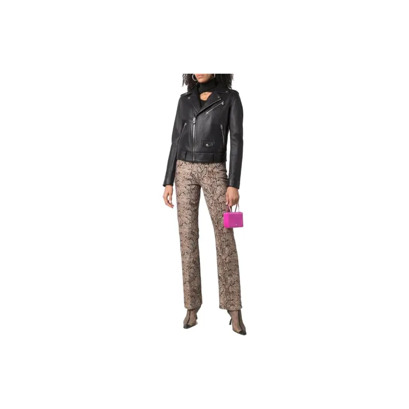 PHILIPP PLEIN Leather Biker Jacket-1