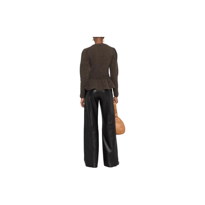 Lemaire Ribbed knit Peplum hem Jumper-2