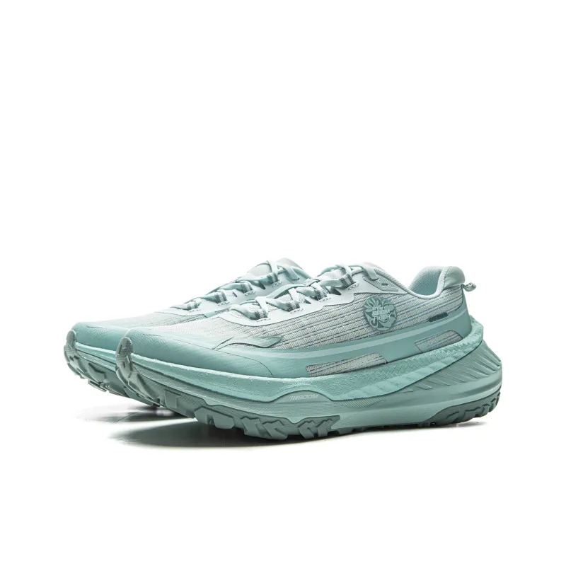 LiNing Di Lu V2 Cushioning, Slip Resistant, Abrasion Resistant, Rebound Low Top Trail Running Shoes Women's Cyan-2