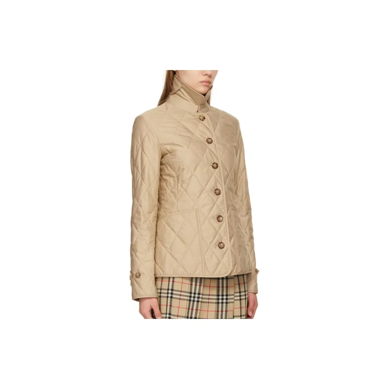 Burberry Diamond Quilted Buttoned Jacket-6
