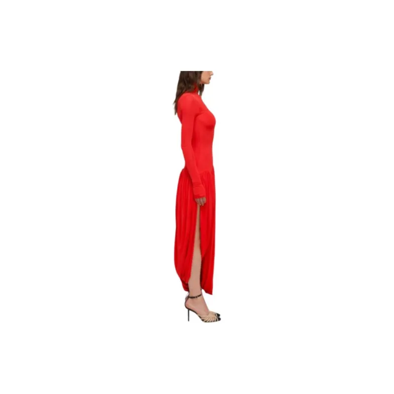 Ferragamo Turtleneck Tulip Skirt Dress-3