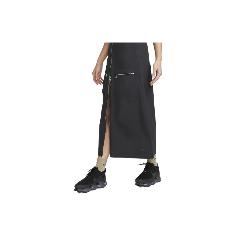 Nike SPORTSWEAR TECH PACK Casual Long Skirts Women's Black-3