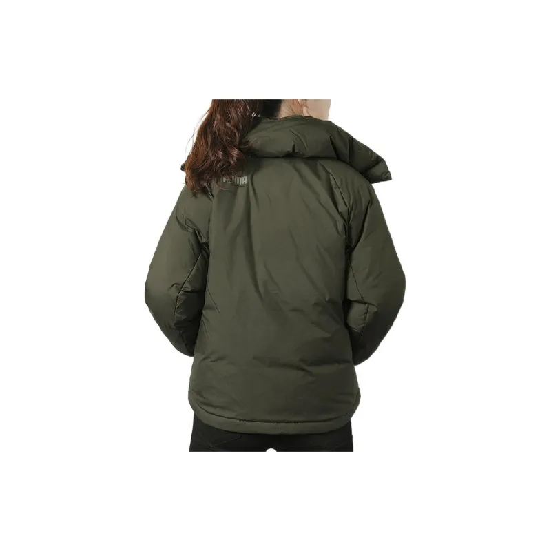 PUMA Down Jacket Women's Olive Green-4