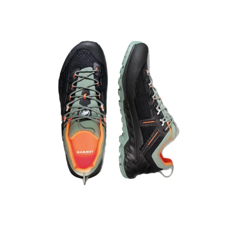 MAMMUT Anti Slip Wear Resistant Low Top Hiking Shoes Men's Black-3